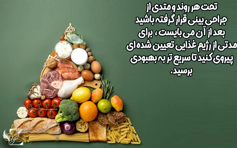 تغذیه بعد از انواع جراحی بینی